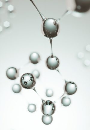 3D illustration. atom connection concept. Abstrack background. Science Wallpaper screensaver