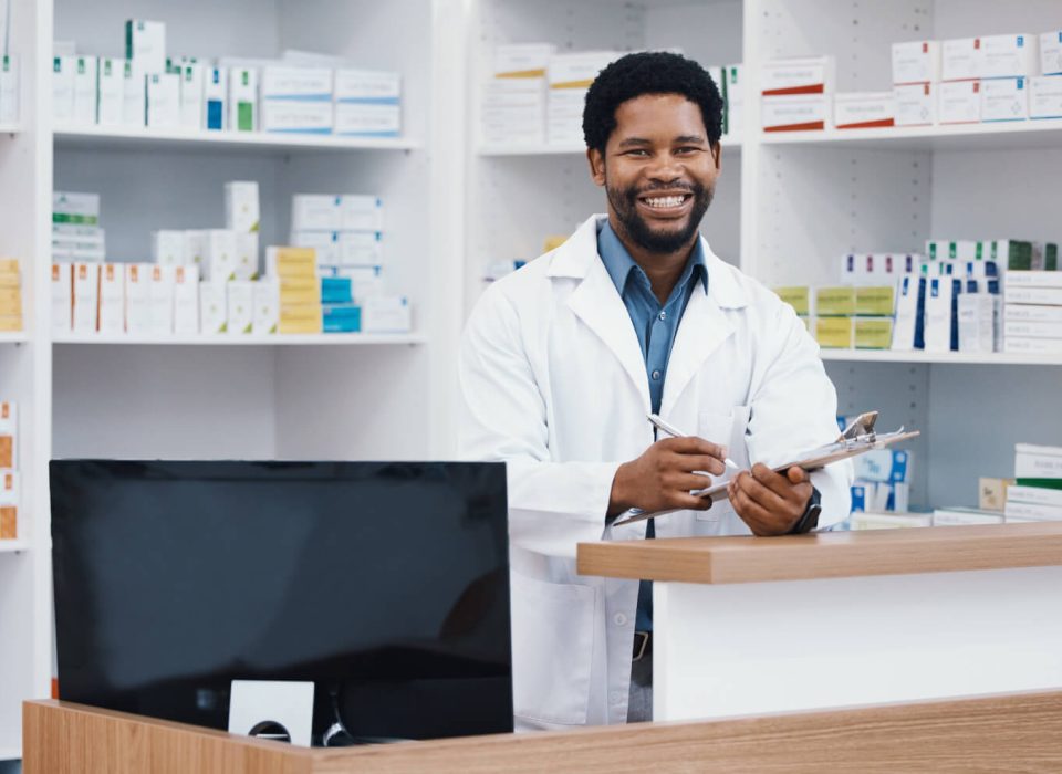 pharmacist-portrait-or-black-man-writing-on-clipb-2023-11-27-04-51-53-utc_1920_min